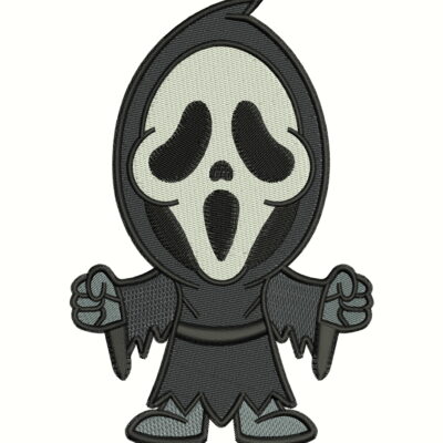 Ghost Logo Embroidery Design